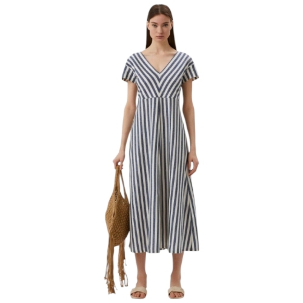 MaxMara Weekend Ellisse Striped Midi Dress